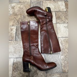 Browns Made in Italy tall leather boot sz 38